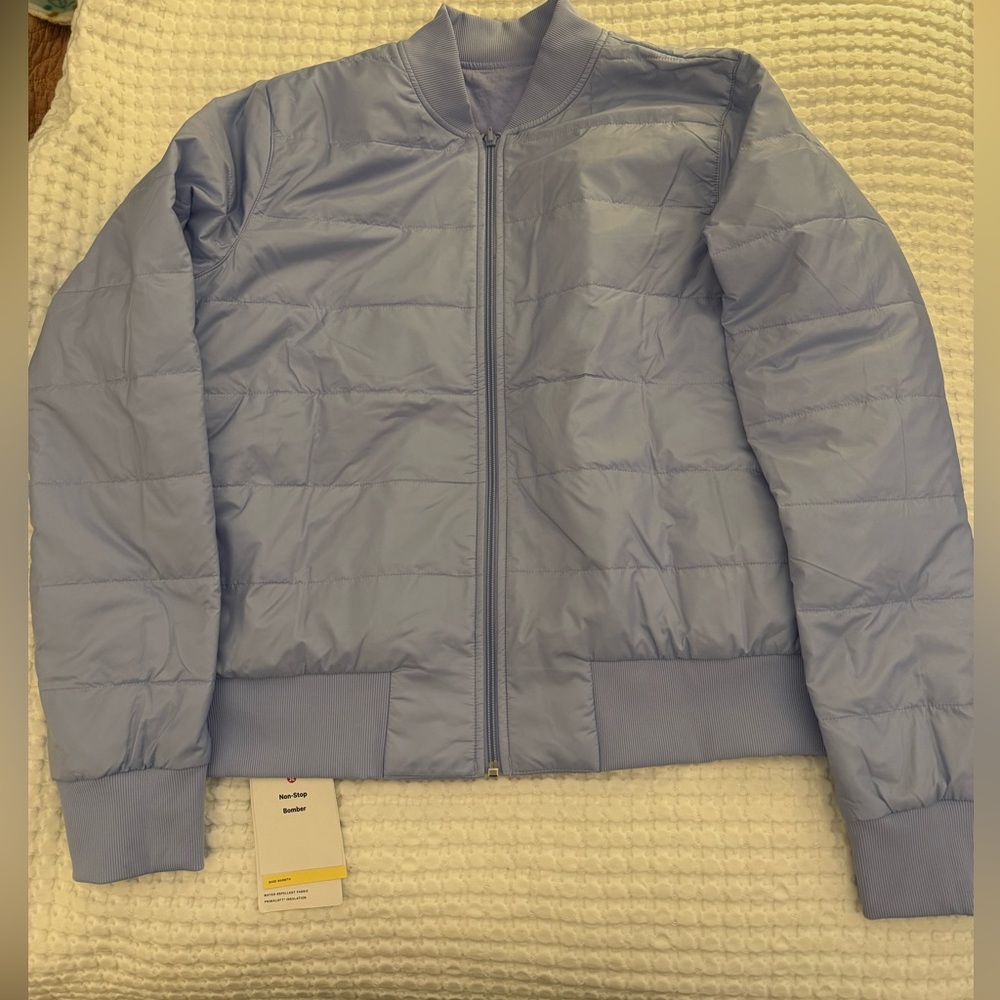 NWT Lululemon Non-Stop Bomber Jacket Reversible Lavender Dusk